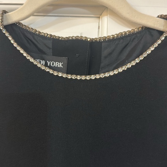 Jones New York Evening Black Sequin Sleeveless Blouse Size 12 - Picture 4 of 9